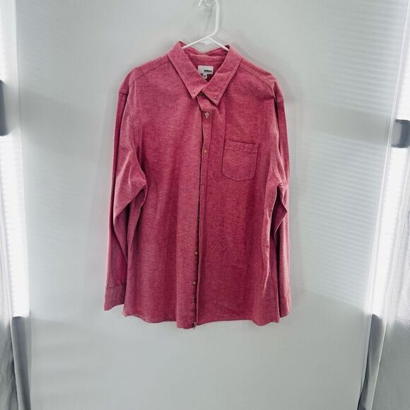 Sonoma button down salmon Color button down long sleeve  casual dress shirt  siz - Picture 7 of 9